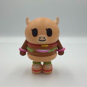 Tokidoki Fast Food Besties Figure- LIL BURGER No Box Missing Top Flag on Head